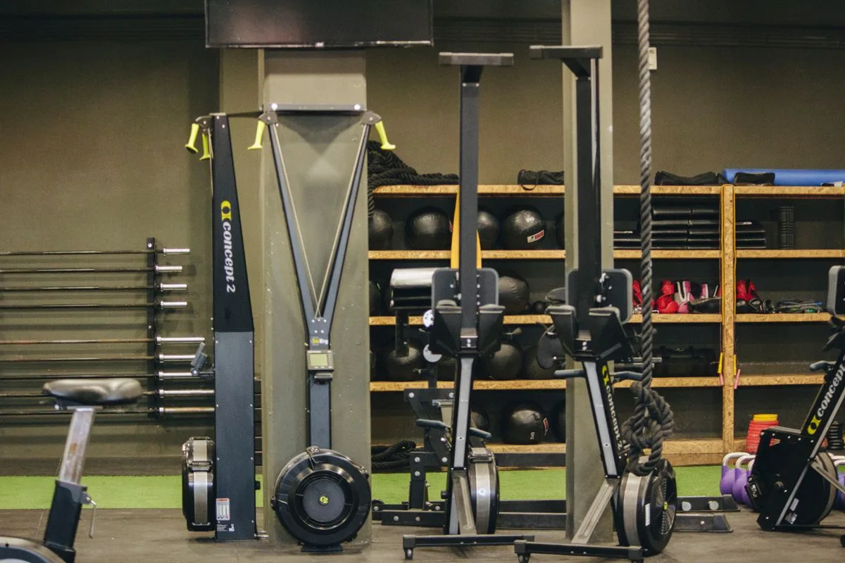 Boutique gym near Valletta Malta -- rowing machines and weights at Pulse Wellness Club Floriana