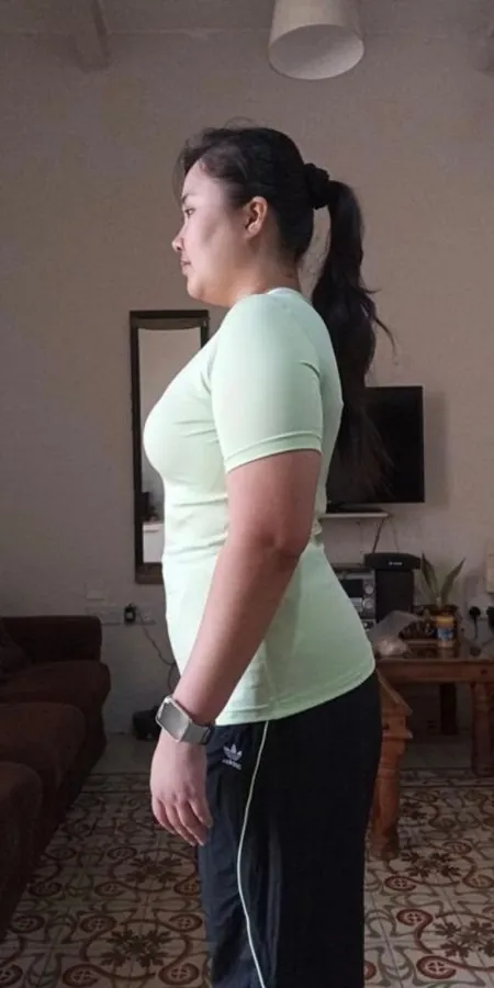 Waist, after