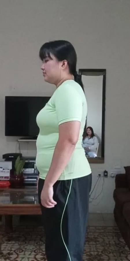 Waist, before